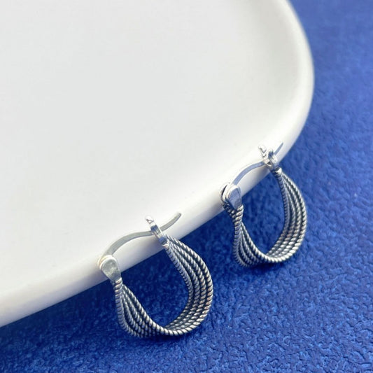 925 Sterling Silver Hoop Earrings - jeansmahones.com