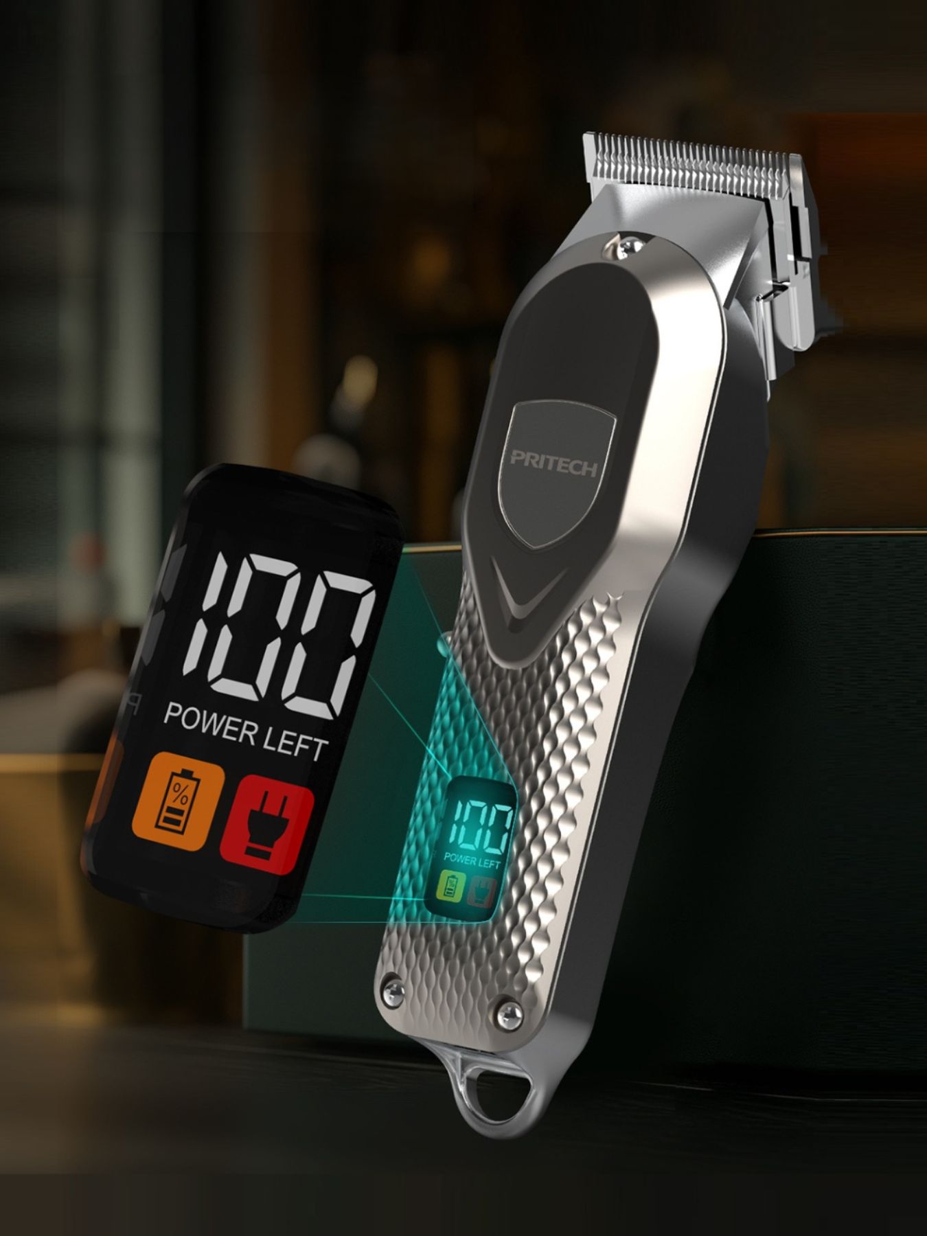 Cordless Hair Clipper with LED Display - jeansmahones.com