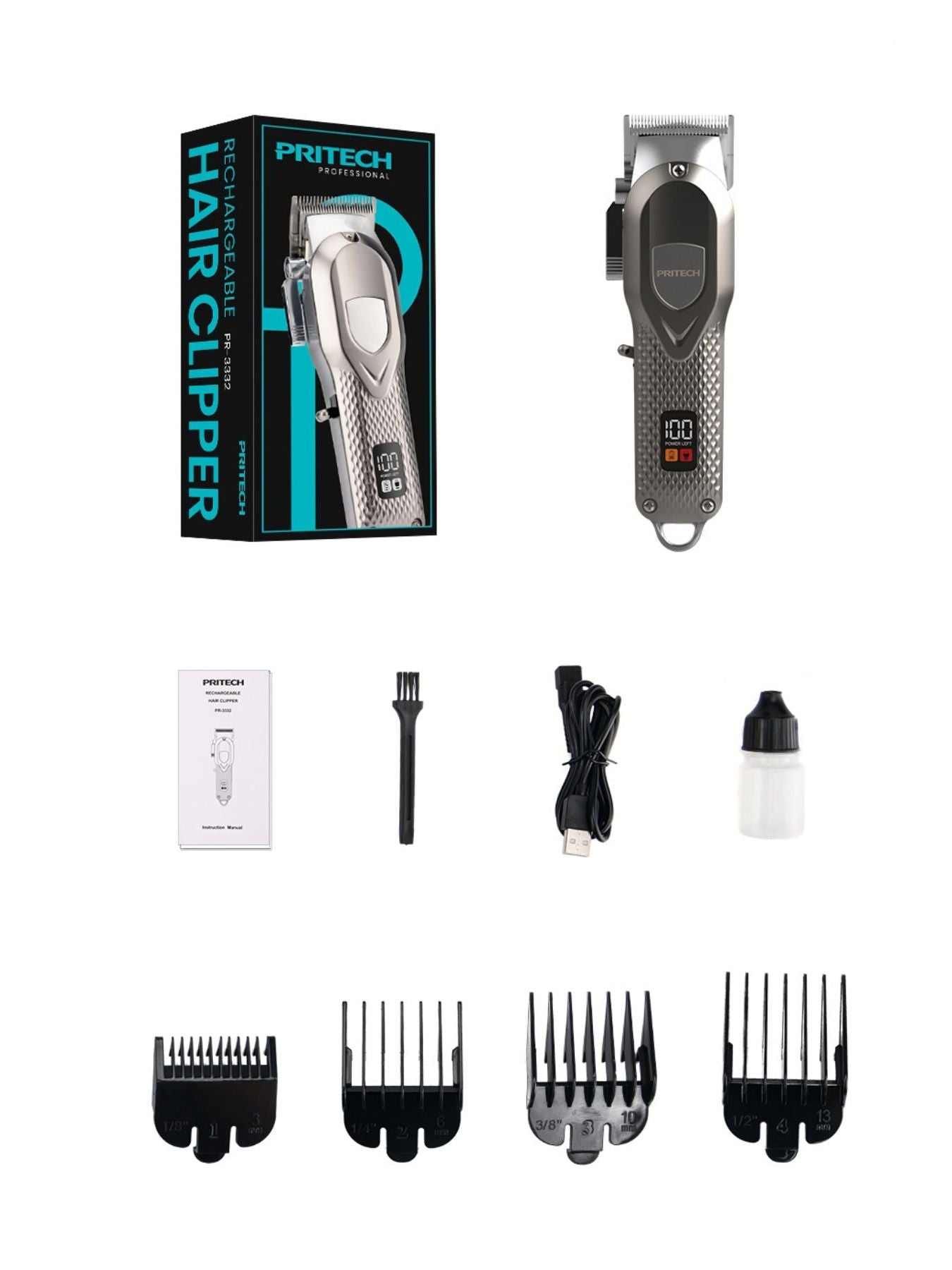 Cordless Hair Clipper with LED Display - jeansmahones.com