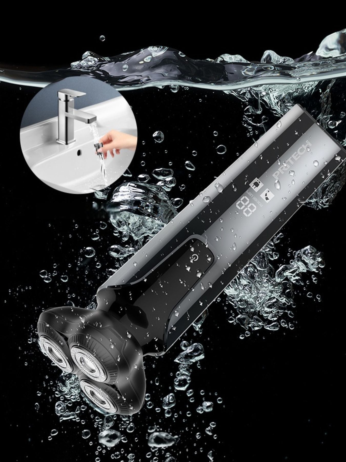 Rotary Rechargeable Electric Shaver and Nose Hair Trimmer - jeansmahones.com