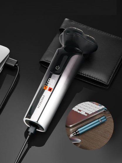 Rotary Rechargeable Electric Shaver and Nose Hair Trimmer - jeansmahones.com